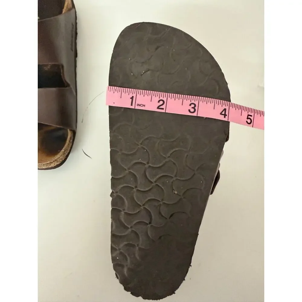 Birkenstock Brown Leather Arizona Sandals Unisex US Men's 8-8.5|Women's 10-10.5